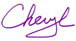 Cheryl's signature